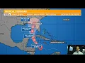 Tropical Storm Ian Latest forecast cone spaghetti models satellite