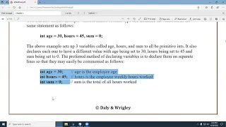 Ch 2 - Variables