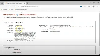Resolved Fixing an IIS Error