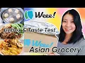 Weee asian grocery unboxing taste test Beef don Custard pig bun japanese ramen