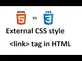 External css style external css CSS 3 and HTML 5