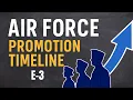 Air Force Promotion Timeline Joining as an E-3