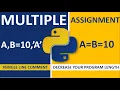MULTIPLE ASSIGNMENT ASSIGN SINGLE VALUE TO MULTIPLE VARIABLES PYTHON LESS LINE MORE CODE