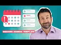 How To Write An Awesome Meeting Agenda Tutorial Template