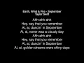 Lagu Taylor Swift - September Lyrics (Earth, Wind \u0026 Fire)