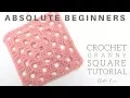 CROCHET How to Crochet a Granny Square Absolute Beginners Bella Coco