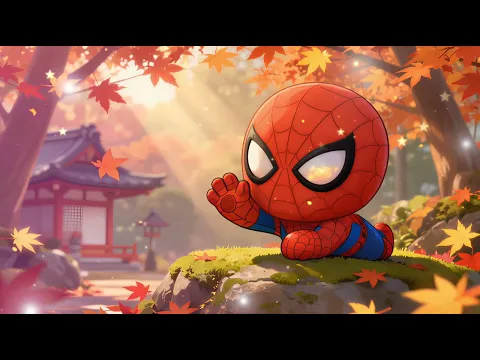 Baby Spider Man Sleep Music in Autumn Garden – Mozart & Brahms Lullabies – Fall Asleep in 3 Minutes