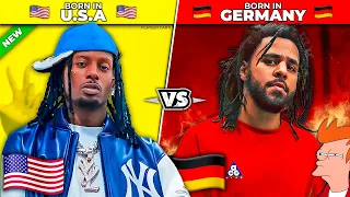 RAPPERS BORN IN THE USA vs. RAPPERS BORN OVERSEAS
