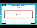 Synonym Challenge Similar Words Quiz Practice