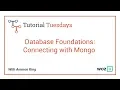 Woz U Learn to Code Database Foundations - Connecting with Mongo