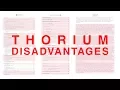 Lagu Thorium Disadvantages