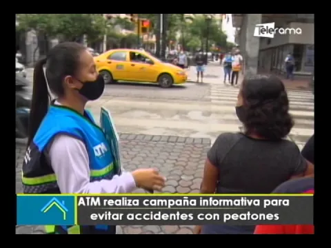 ATM realiza campaña informativa para evitar accidentes con peatones