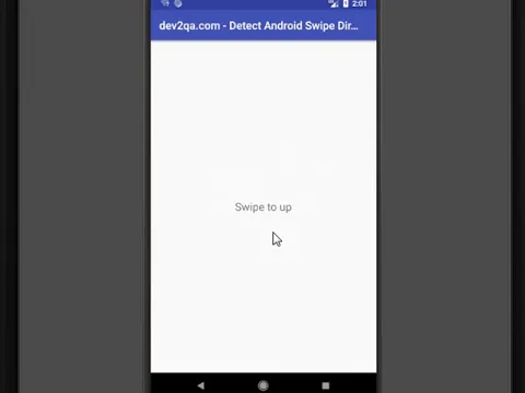 how to detect swipe gesture direction example