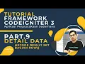 TUTORIAL FRAMEWORK CODEIGNITER 3 PART 9 DETAIL DATA DENGAN METODE RESULT SET ROW