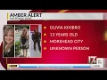 Amber Alert issued for missing 13-year-old girl in North Carolina