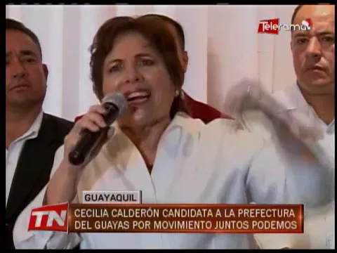 Cecilia Calderón candidata a la prefectura del Guayas por Movimiento Junto Podemos