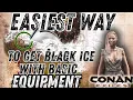 Fastest way to get Black ice with Basic Equipment - Conan Exiles