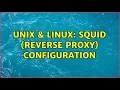 Unix Linux squid reverse proxy configuration 2 Solutions