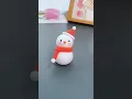 Making of Snowman from clay Welcoming Winter