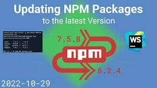 Updating NPM Packages to the latest Version