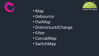 RXJava operators map flatMap debounce filter and more