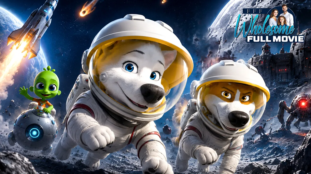 SPACE DOGS: THE MOON IS CALLING | Family is the most powerful force in the Galaxy | Full Movie HD poster