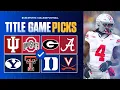 College Football Picks Best Bets For Conference Championship Week Ohio State vs Indiana MORE