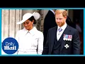 Prince Harry and Meghan Markle met with boos and jeers after Thanksgiving Service Platinum Jubilee