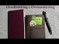 Overthinking overanalyzing my planner journal Moving between sizes Sterling Ink