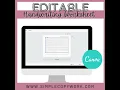 Editable Lined Writing Paper with Tracing Font Landscape 60 point font
