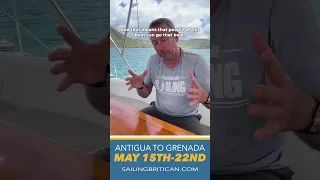 Sailing Antigua to Grenada in a Lagoon 500 #shorts