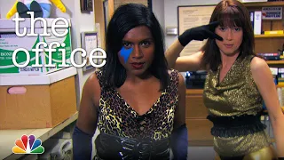 kelly and erin make a music video the office