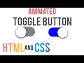 Animated Toggle Button With Html and Css - How to make css button switch toggle checkbox