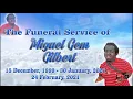The Funeral Service of Miguel Gem Gilbert