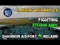 Download Lagu ✈️ EPISCHE STORM AMY LANDT IN SHANNON 🇮🇪 | BOEING 737 | VOLLEDIGE VLUCHT | OPSTIJGEN LOURDES 🇫🇷 |...