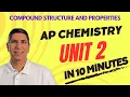AP Chemistry Unit 2 Review Compound Structure and Properties