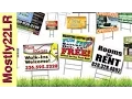 Blank yard sign great target stand