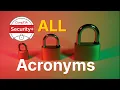 Security all acronyms