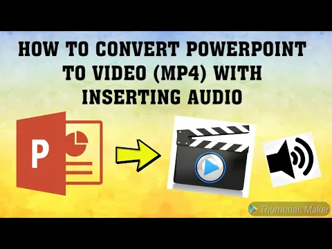 Download MP3 HOW TO CONVERT POWERPOINT TO VIDEO (MP4) WITH INSERTING AUDIO