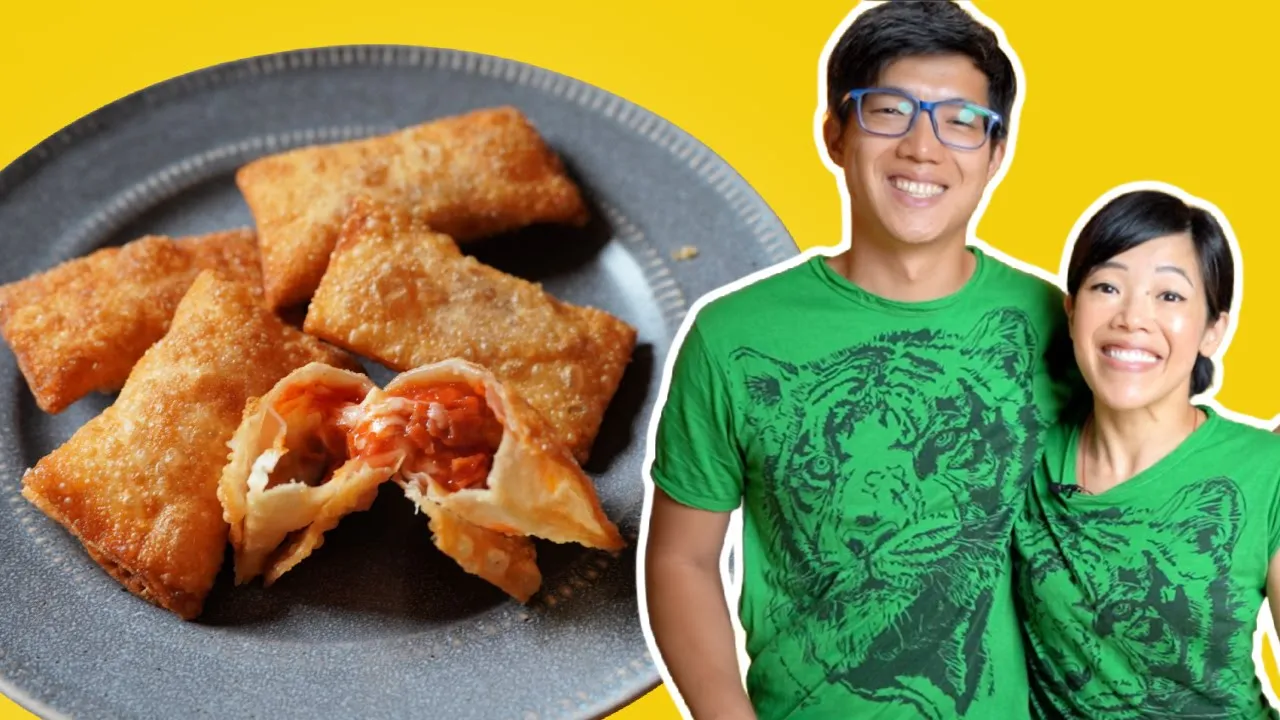 Cooking With My Brother | DIY Totino's Pizza Rolls -- our childhood favorite