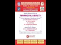 TNOA Financial Health Webinar Answering practical day to day financial queries