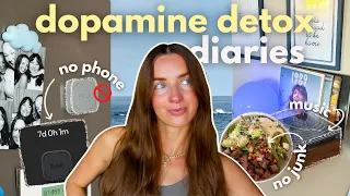 DOPAMINE DETOX DIARIES week 1