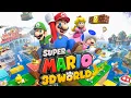 Super Mario 3D World - Complete Walkthrough 4 Players