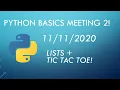 Coding Club Second Python Basics Meeting 2020