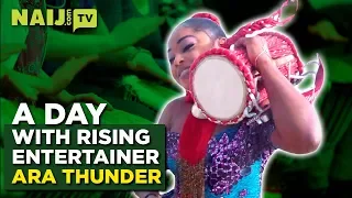 ara thunder story a day with rising entertainer ara thunder legit tv