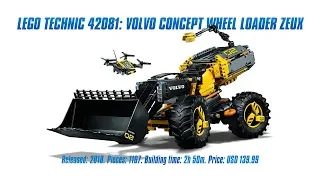 LEGO Technic 42081: Volvo Concept Wheel Loader ZEUX In-depth Review & Speed Build [4K]