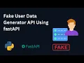 Fake User Data Generator API Using fastAPI
