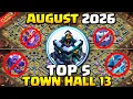 After Update TOP 5 TH13 CWL BASE LINKS TOWN HALL 13 BASE BEST TH13 RANKED WAR BASES IN Coc