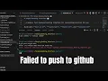 Faild to push some ref to github FIXED