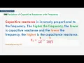 Capacitive Reactance Formula and its relationship with Frequency